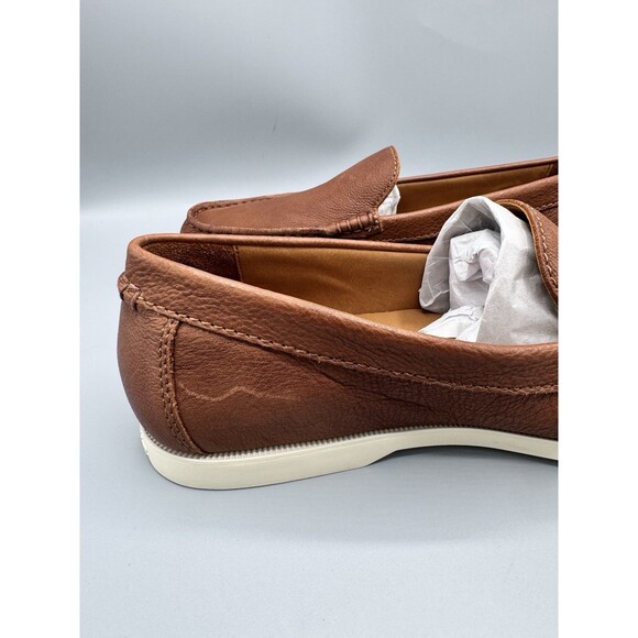 Polo Ralph Lauren Men\'s Merton Leather Venetian Loafers, Tan, Size 9 D main image 7